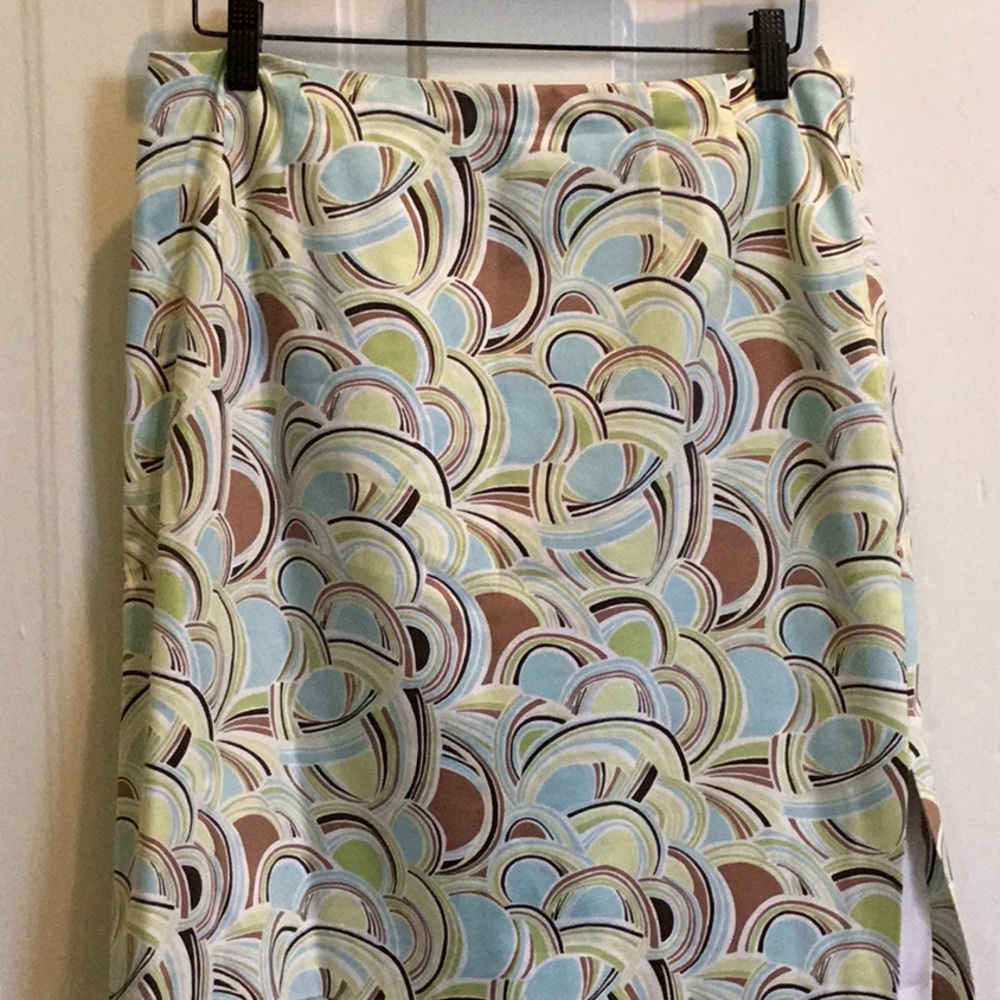 Geometric print skirt